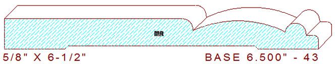 Baseboard 6-1/2" - 43 Baseboard 6-1/2" - 43
