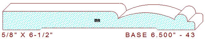 Baseboard 6-1/2" - 43