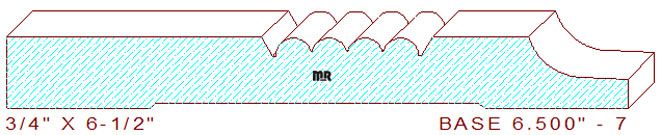 Baseboard 6-1/2" - 7