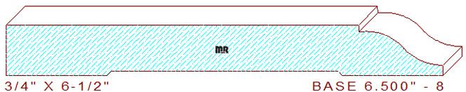 Baseboard 6-1/2" - 8