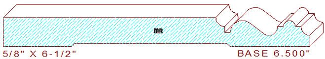 Baseboard 6-1/2" Baseboard 6-1/2"