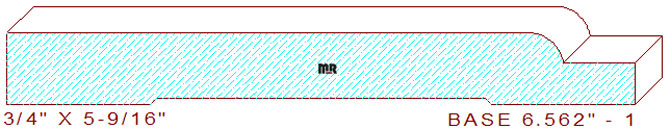 Baseboard 6-9/16" - 1 Baseboard 6-9/16" - 1