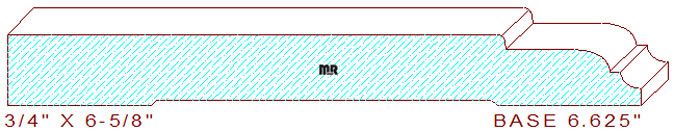 Baseboard 6-5/8" Baseboard 6-5/8"