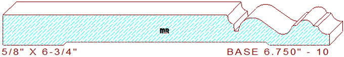 Baseboard 6-3/4" - 10