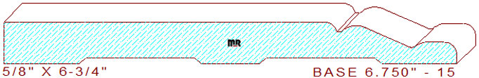 Baseboard 6-3/4" - 15 Baseboard 6-3/4" - 15