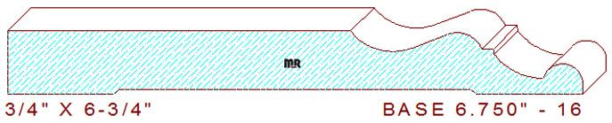 Baseboard 6-3/4" - 16 Baseboard 6-3/4" - 16