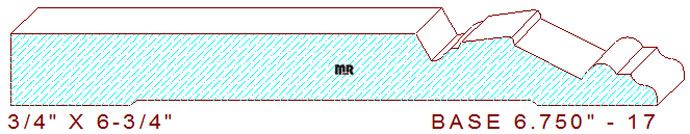 Baseboard 6-3/4" - 17 Baseboard 6-3/4" - 17