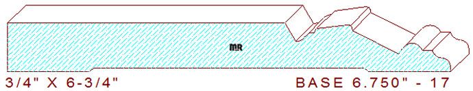 Baseboard 6-3/4" - 17