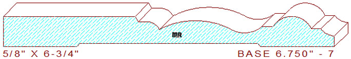Baseboard 6-3/4" - 7 Baseboard 6-3/4" - 7