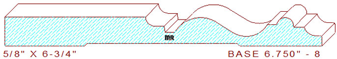 Baseboard 6-3/4" - 8