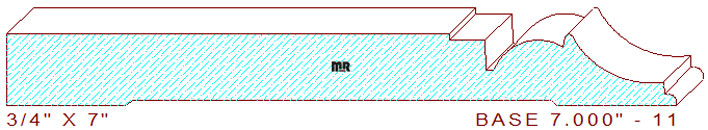 Baseboard 7" - 11