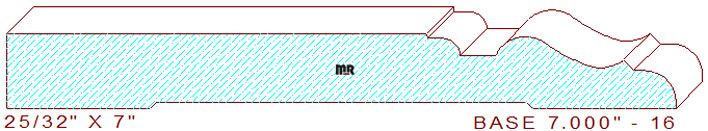 Baseboard 7" - 16 Baseboard 7" - 16