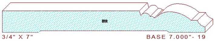 Baseboard 7" - 19 Baseboard 7" - 19