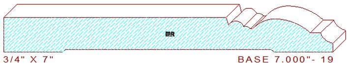 Baseboard 7" - 19