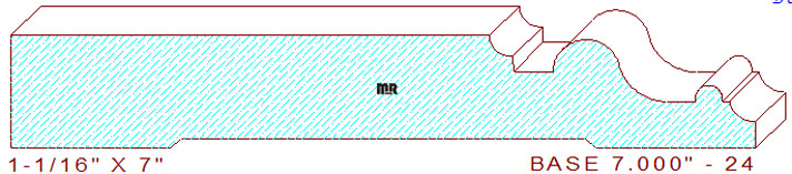 Baseboard 7" - 24 Baseboard 7" - 24