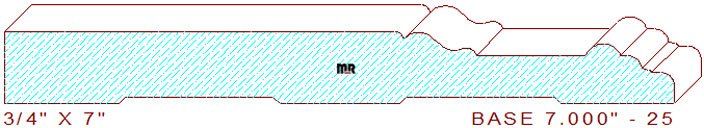 Baseboard 7" - 25 