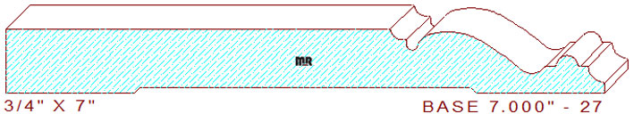 Baseboard 7" - 27 Baseboard 7" - 27