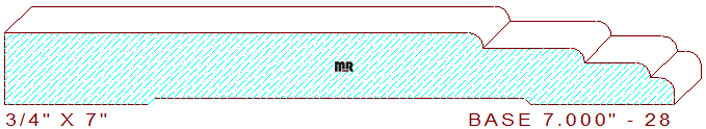 Baseboard 7" - 28 Baseboard 7" - 28