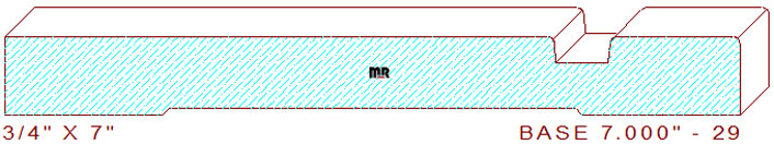 Baseboard 7" - 29