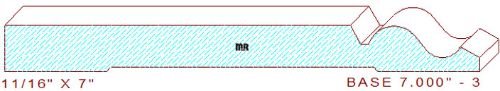 Baseboard 7" - 3 Baseboard 7" - 3