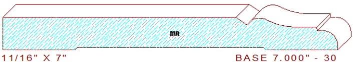Baseboard 7" - 30 Baseboard 7" - 30