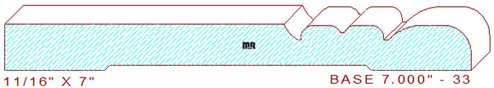 Baseboard 7" - 33