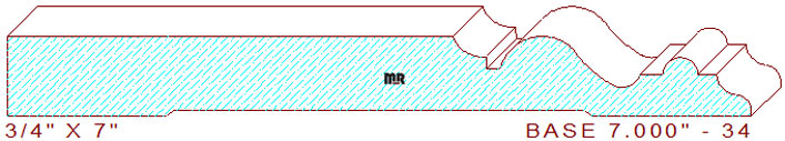Baseboard 7" - 34 Baseboard 7" - 34