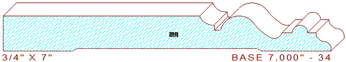 Baseboard 7" - 34