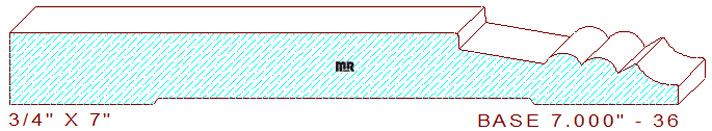 Baseboard 7" - 36 Baseboard 7" - 36
