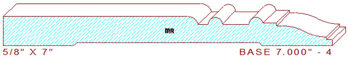 Baseboard 7" - 4