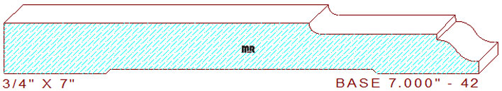 Baseboard 7" - 42 Baseboard 7" - 42