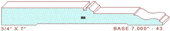 Baseboard 7" - 43 Baseboard 7" - 43