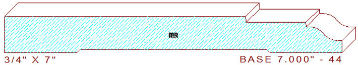 Baseboard 7" - 44 Baseboard 7" - 44