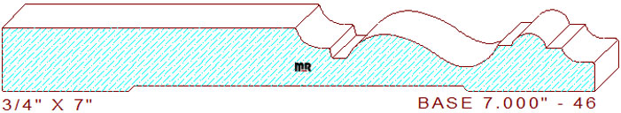 Baseboard 7" - 46 Baseboard 7" - 46