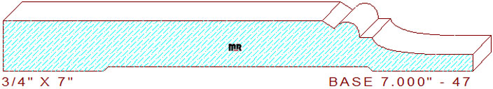 Baseboard 7" - 47 Baseboard 7" - 47