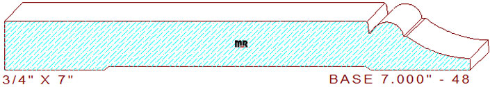 Baseboard 7" - 48 Baseboard 7" - 48