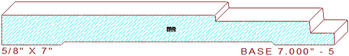 Baseboard 7" - 5 Baseboard 7" - 5