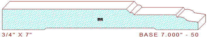 Baseboard 7" - 50 Baseboard 7" - 50