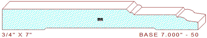 Baseboard 7" - 50