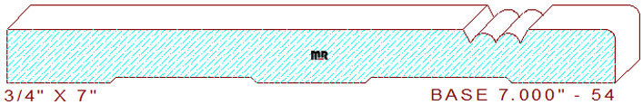 Baseboard 7" - 54 Baseboard 7" - 54
