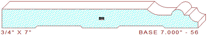 Baseboard 7" - 56 Baseboard 7" - 56