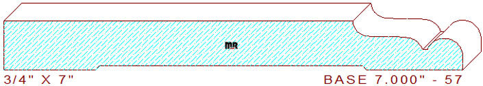 Baseboard 7" - 57