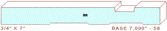 Baseboard 7" - 58