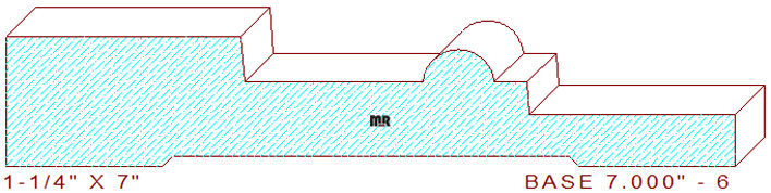Baseboard 7" - 6 Baseboard 7" - 6