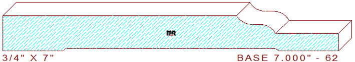 Baseboard 7" - 62