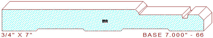 Baseboard 7" - 66