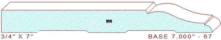 Baseboard 7" - 67 Baseboard 7" - 67