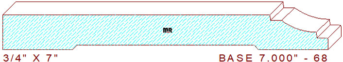 Baseboard 7" - 68 Baseboard 7" - 68