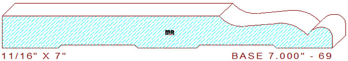 Baseboard 7" - 69