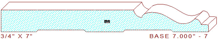 Baseboard 7" - 7 Baseboard 7" - 7